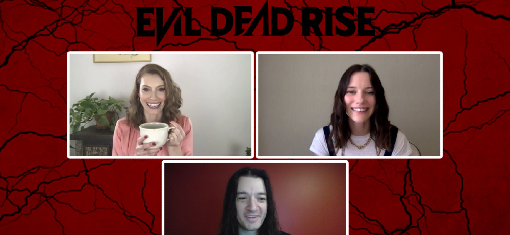 EVIL DEAD RISE Video Interview with Co-Stars Lily Sullivan & Alyssa Sutherland